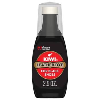 KIWI Leather Dye Black Bottle with Sponge Applicator - 2.5oz