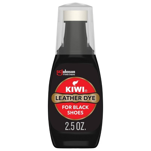 Kiwi Leather Dye Black Bottle With Sponge Applicator - 2.5oz : Target