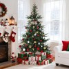 6ft Pre-Lit Aspen Fir Christmas Tree with 300 Warm White LED Lights, 678 Branch Tips, PE & PVC Artificial Xmas Tree - 2 of 4