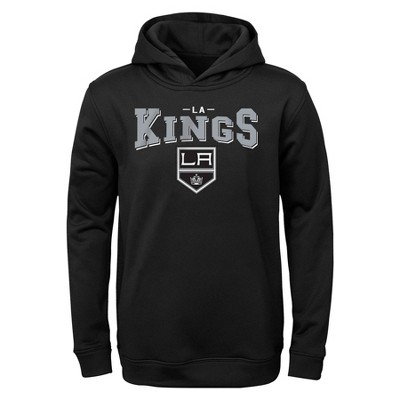 NHL Los Angeles Kings Men's Long Sleeve Hooded Sweatshirt with Lace - S