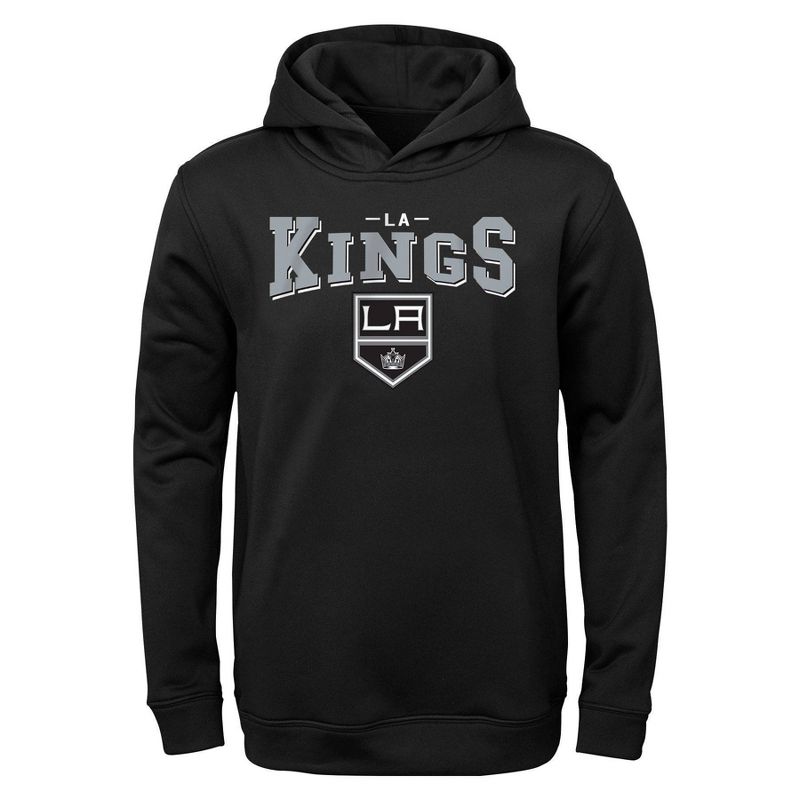 NHL Los Angeles Kings Boys&#39; Poly Core Hooded Sweatshirt, 1 of 2