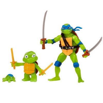 Teenage Mutant Ninja Turtles: Mutant Mayhem Turtle Tots Leo & Donnie Action  Figure Set - 2pk