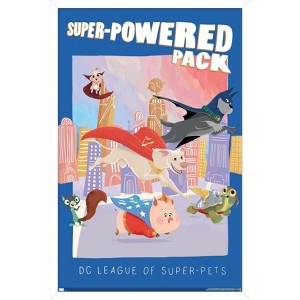 Trends International DC Comics Movie DC League of Super-Pets - Super-Powered Pack Framed Wall Poster Prints - 1 of 4