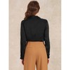 INSPIRE CHIC Women's Business Button Down One-piece Collared Long Sleeve Bodysuit - 3 of 4