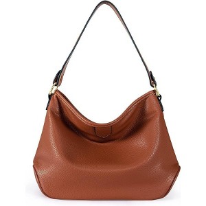 Purses and Handbags Classic Top Handle Shoulder Satchel Bags with Detachable Strap - 1 of 4