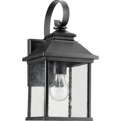 Quorum Lighting Pearson Glass Noir Wall Sconce, 1 Light, Wet Rated
