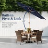 Best Choice Products 10ft Outdoor Woodgrain Pattern Steel Market Patio Umbrella w/ Crank, Tilt - 4 of 4