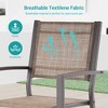 Sonkuki Outdoor Stacking Dining Chairs with breathable textile fabric - 4 of 4