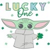 Men's Star Wars: The Mandalorian St. Patrick's Day Grogu Lucky One Shamrock T-Shirt - 2 of 4