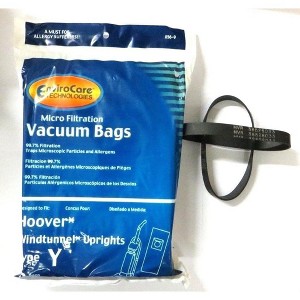EnviroCare Replacement Micro Filtration Vacuum Cleaner Dust Bags Designed to Fit Hoover Windtunnel Upright Type Y 18 pack with 2 belts - 1 of 4