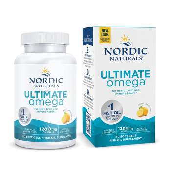 Nordic Naturals Ultimate Omega 3 Fish Oil Supplement Softgels - 60ct