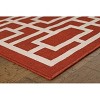Oriental Weavers Meridian 9754R Red/ Ivory Indoor/Outdoor Area Rug - 7'10" Round - 3 of 4