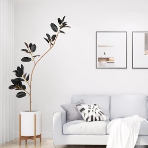 6.9FT Artificial Tropical Bonsai Tree With Planter, Faux Floor Plant With Realistic Leaves For Outdoor Indoor Home Office Living Room Decoration - 1 of 4