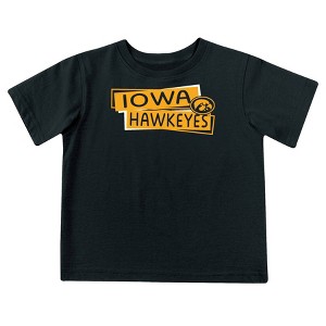 NCAA Iowa Hawkeyes Toddler Boys' 2pk Short Sleeve and Long Sleeve T-Shirts - 1 of 4