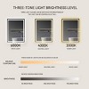 Single Bathroom Vanity Mirror With Polished Crystal Frame, LED Light Anti-Fog Wall Mirror For Vertical Or Horizontal-The Pop Home - 4 of 4