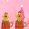 Set of Two Light Up Gingerbread Men in Holiday Mugs Christmas Decoration 40" & 42" Tall - 3 of 4