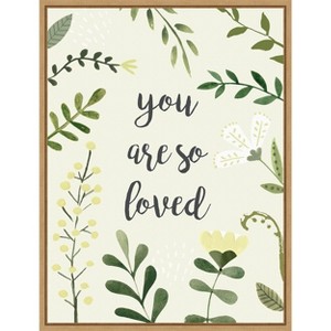 Amanti Art Nursery Sentiment I by Victoria Borges Canvas Wall Art Print Framed 23 x 30-in. - 1 of 4