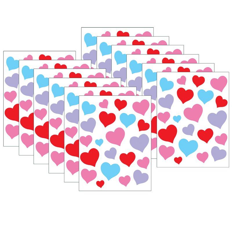 Teacher Created Resources® Charming Hearts Stickers, 120 Per Pack, 12 Packs, 1 of 4