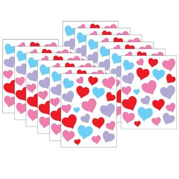 Teacher Created Resources® Charming Hearts Stickers, 120 Per Pack, 12 Packs