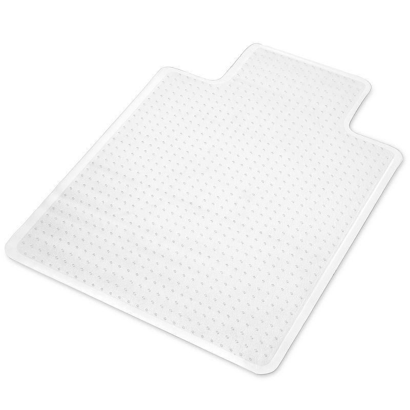 WorkOnIt Office Desk Chair Floor Mat with Lip, Clear, 1 of 6