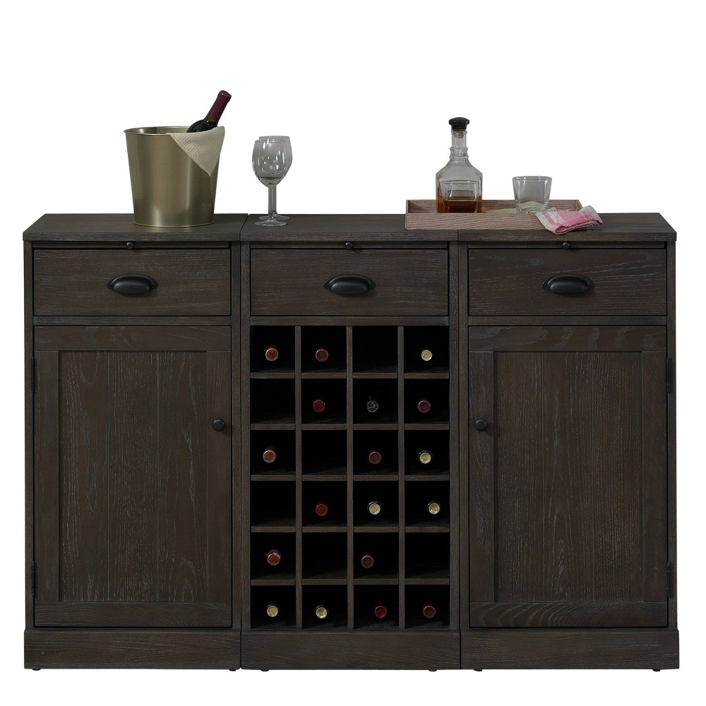 3pc Valencia Wine Cabinet Unit  - American Heritage Billiards
