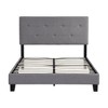 NicBex Full/Queen/King Upholstered Bed Frame with Tufted Headboard,Platform Bed Frame with Wood Slats Support,No Box Spring Needed,Easy Assembly - 4 of 4