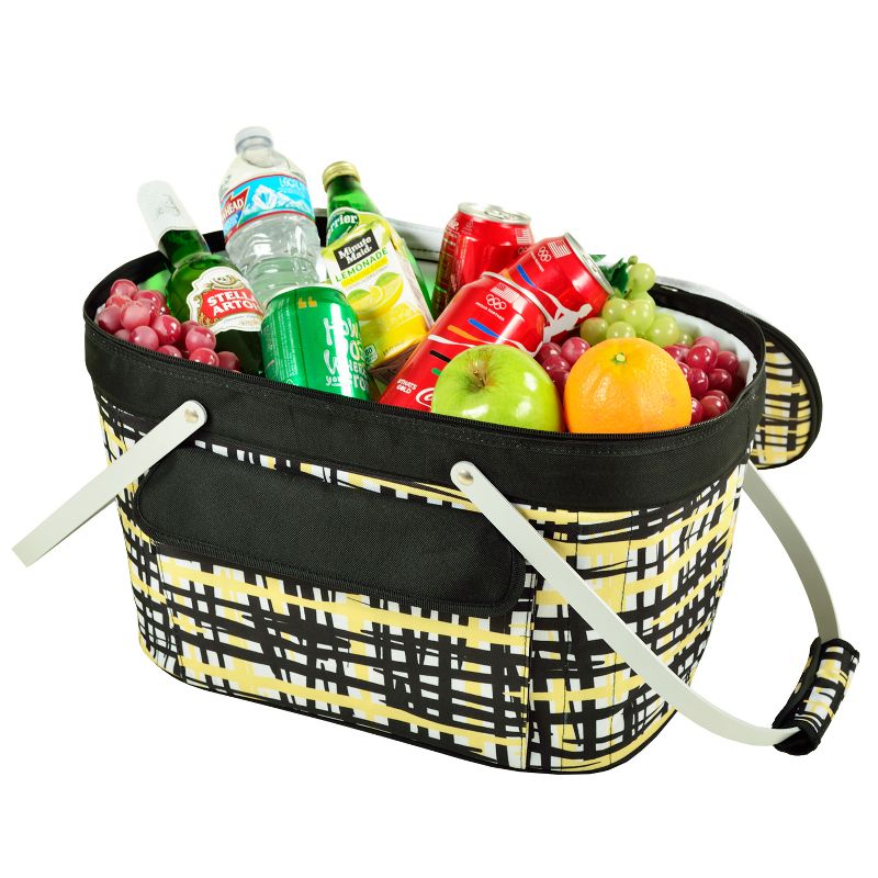 Picnic at Ascot Large Family Size Insulated Folding Collapsible Picnic Basket Cooler with Sewn in Frame, 2 of 5