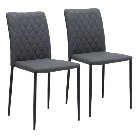 Zuo Harve Dining Chair (Set of 2) Gray - image 1 of 4