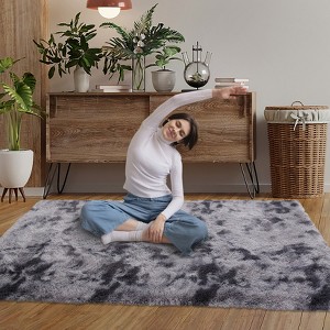 Luxury Shag Area Rugs for Living Room Bedroom Non-Slip Fluffy Soft Shaggy Rug Carpet Indoor Plush 8x10 Rug for Kids Play Room Nursery Home Dorm Decor - 1 of 4
