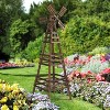 VINGLI Outdoor Yard Windmill, Wooden Wind Spinner for Garden Lawn Yard Patio Decoration, Large - 2 of 4