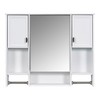 NicBex 35"Wall Cabinet with Mirror,Over the Toilet Storage Cabinet,Bathroom Wall Cabinet with Towel Rack,Medicine Cabinet with Bathroom Shelves - 2 of 4