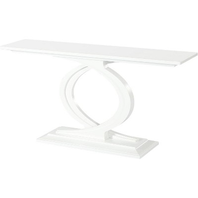 Tribesigns 59 Inches Modern Long Console Table with Double Arc Base for Entryway