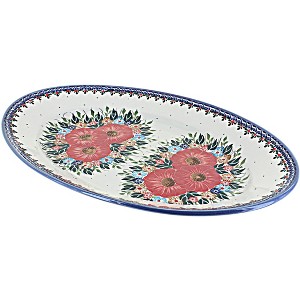 Blue Rose Polish Pottery A286 Andy Large Platter - 1 of 1