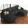 Belffin U-Shaped 6-Seater Sleeper Sectional - Modular Chenille Couch with Pull-Out Bed & Dual Storage Chaise - 4 of 4