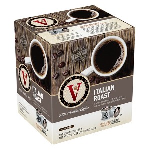 Victor Allen's Coffee Italian Roast Single Serve Coffee Pods, 200 Ct - 1 of 4