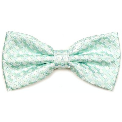Men's Plaid Pre-tied Adjustable Length Bowtie - Formal Tuxedo Solid Color