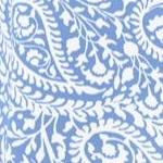 french blue stencil paisley