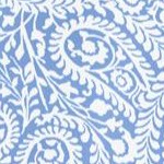 french blue stencil paisley