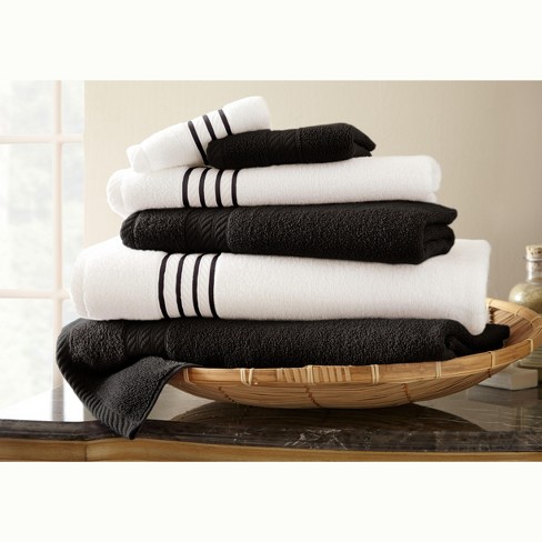 Stripe Cotton Bath Towel Set of 2