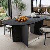 PexFix 67"x33.5" Soild Wood Dining Table Oval Kitchen Tables - image 2 of 4