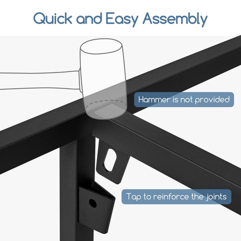 Yaheetech Tool-free 5-minute Assembly Bed Frame with Ultra-Durable Support, 5 of 8