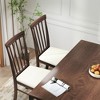 HOMCOM Wooden Dining Chairs Set, Farmhouse Upholstered Kitchen Chairs with Rubber Wood Frame for Living Room, Dining Room - 3 of 4