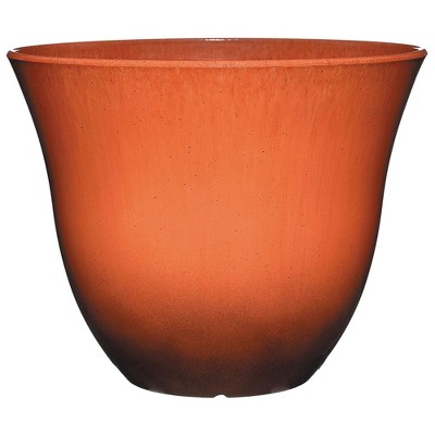 Classic Home and Garden Indoor/Outdoor Round Honeysuckle Resin Flower Pot Planter