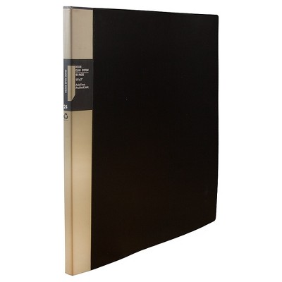 JAM Paper Display Book 14 x 17 Black 24 Pages Per Book Sold Individually 2133696