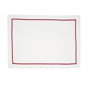 Saro Lifestyle Embroidered Line Design Placemat (Set of 4) - 1 of 4