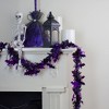 Northlight Black with Purple Bats Halloween Tinsel Garland - 50 feet, Unlit - 3 of 3