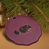 Claflin University Primary Logo Porcelain Scalloped Holiday Christmas Tree Ornament  2.8" (7.1 cm) - 4 of 4