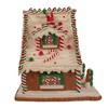 Kurt Adler 10.5 Inch Battery-Operated Light Up Santa's Workshop Gingerbread House - 2 of 4