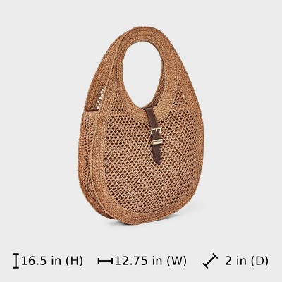Сумки A New Day Straw Oval Shoulder Bag - A New Day™ Tan — фото 4