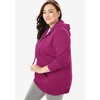 Woman Within Better Fleece Zip-Front Hoodie - 4 of 4